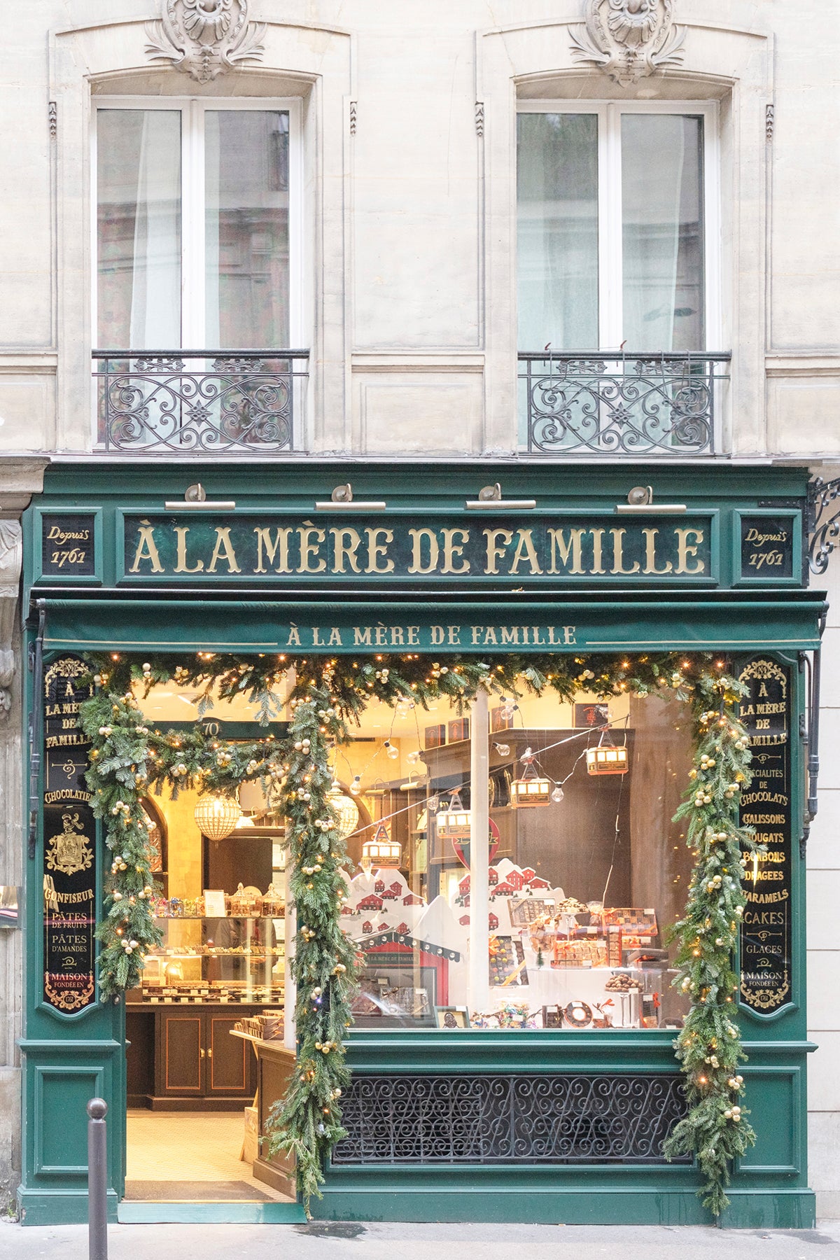 Parisian Chocolate Shop at Christmas