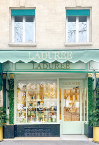 Holiday Decor at Ladurée on Rue Royale